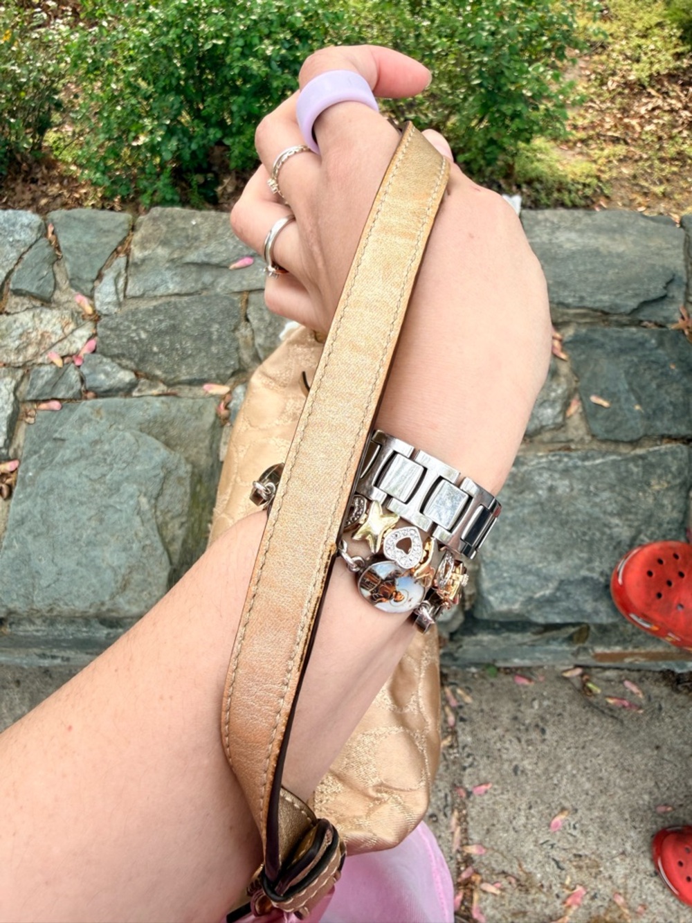 Coach Signature Mini Bag in Gold metallic with Gold Hardware - Picture 9 of 11